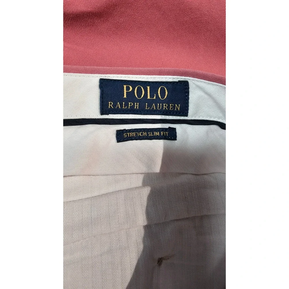 POLO RALPH LAUREN Coral Stretch Slim Fit Chino Pants 36x32‎
